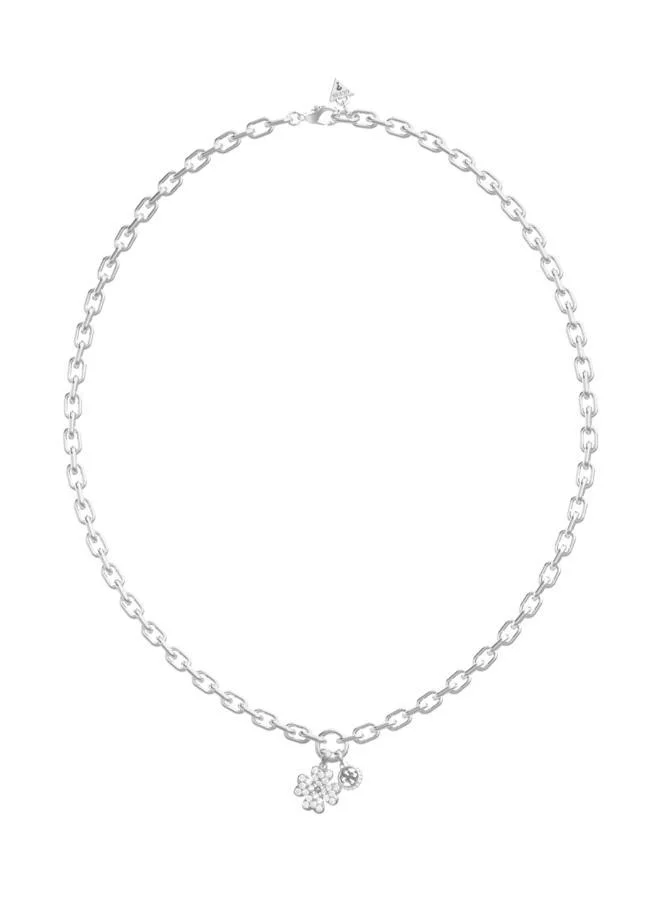 GUESS Lucky Charm Pave Necklace